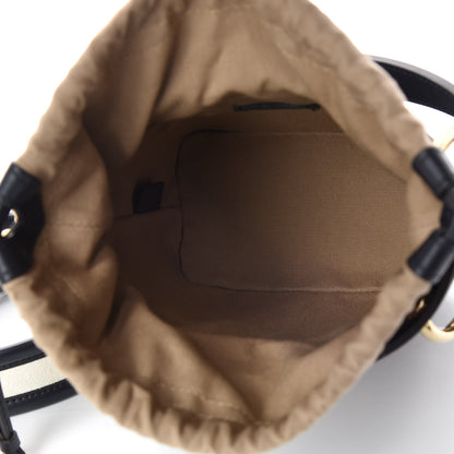 Chloe Smooth Calfskin Logo Mini Roy Bucket Bag Full Blue 5 of 9