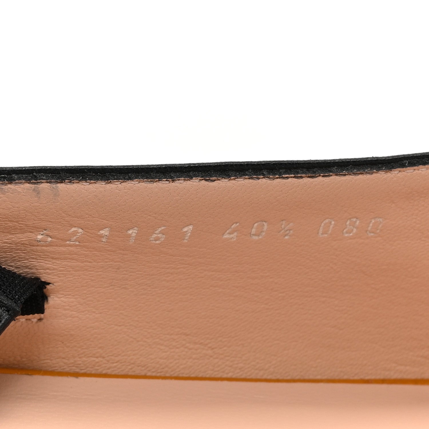 Gucci Nappa Lumiere Deva Horsebit Chain Embellished Flats 40.5 Black 8 of 11