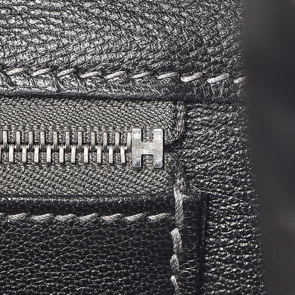 Hermes Shiny Porosus Crocodile Birkin 35 Graphite 14 of 38