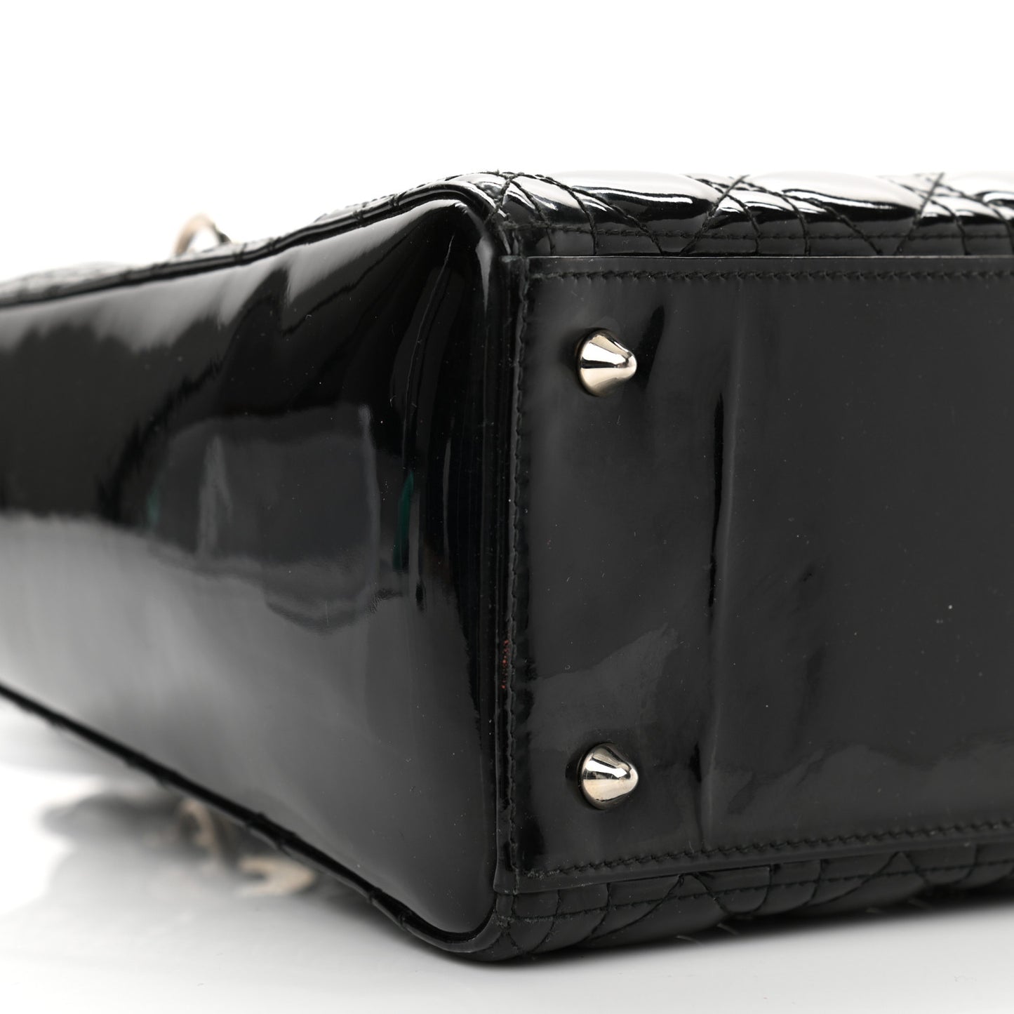 Patent Cannage Medium Lady Dior Black