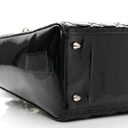 Christian Dior Patent Cannage Medium Lady Dior Black 13 of 13