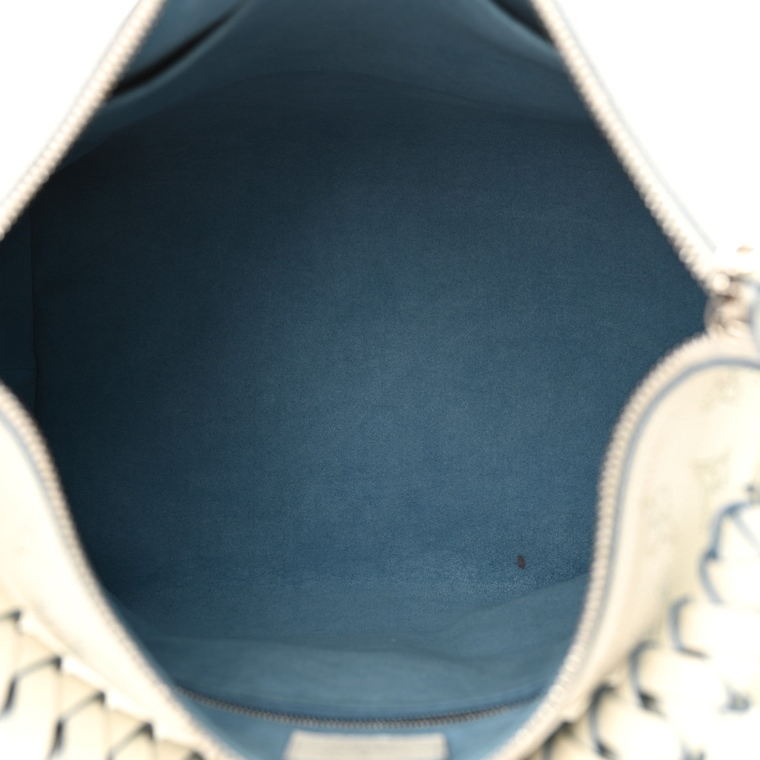 Louis Vuitton Mahina Beaubourg Hobo MM Snow Orage Blue 5 of 11