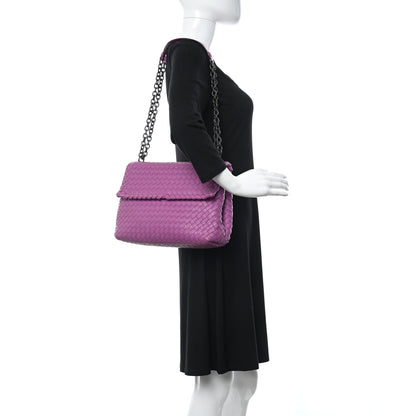 Bottega Veneta Nappa Intrecciato Medium Olimpia Bag Peony 2 of 13