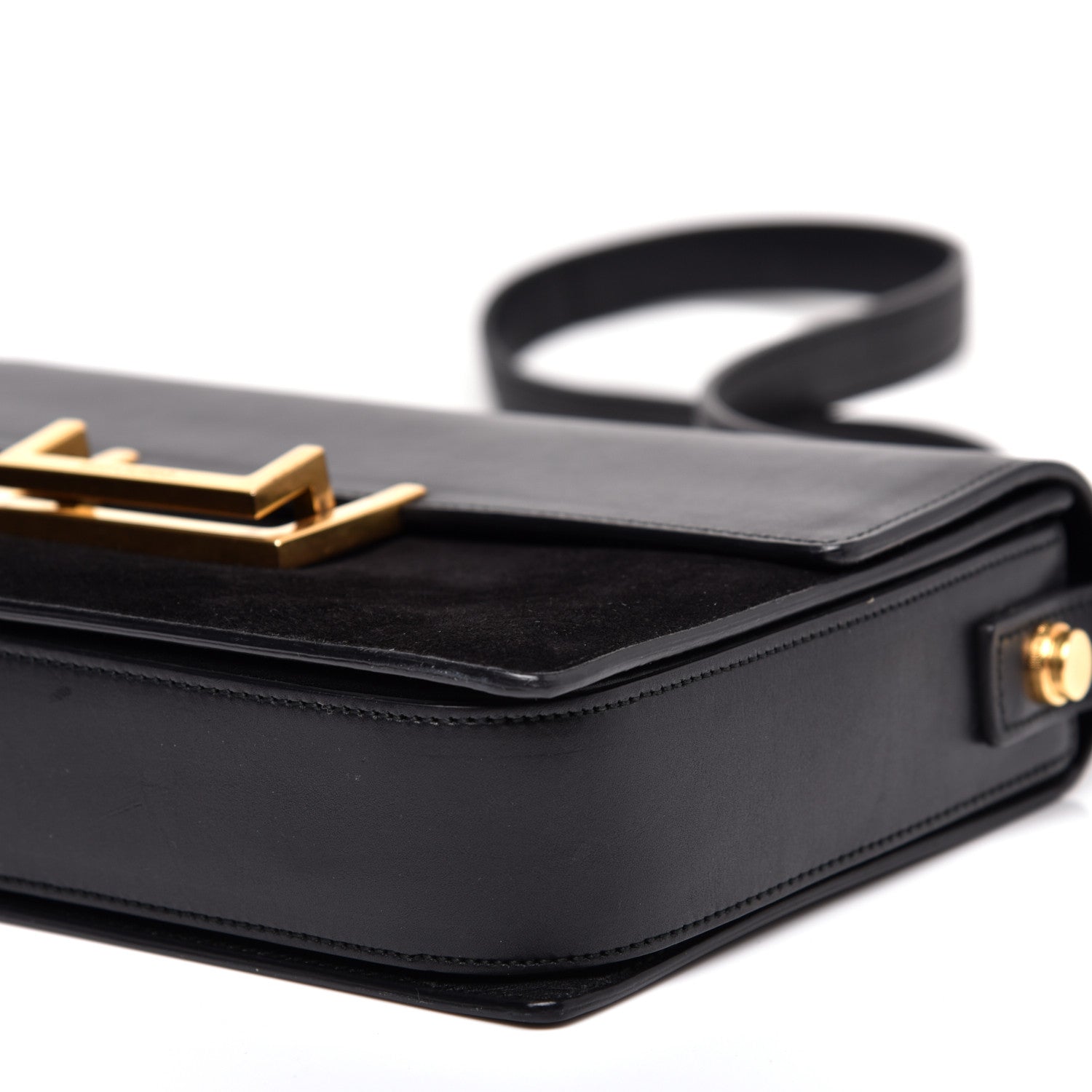 Saint Laurent Suede Calfskin Medium Classic Lulu Bag Black 7 of 14