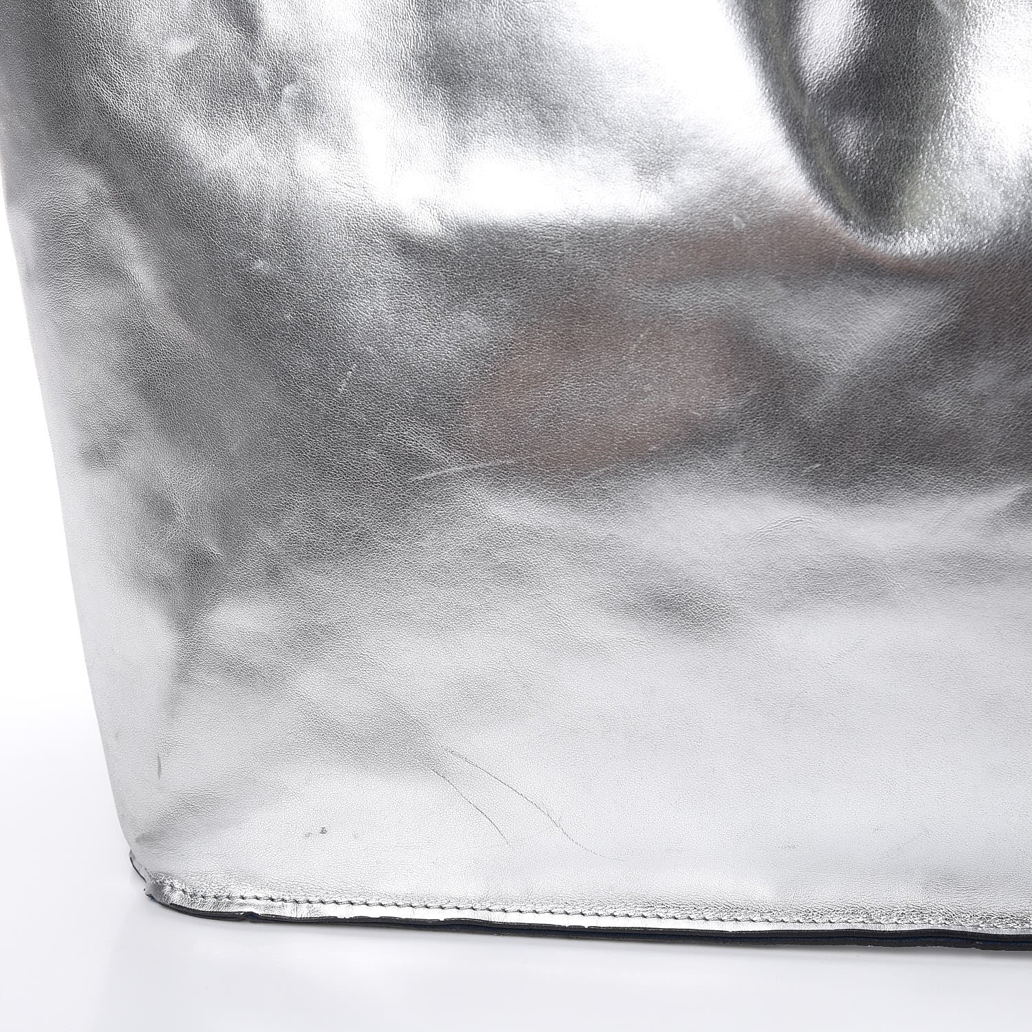 Givenchy Metallic Calfskin Suede Ombre Large Reversible Antigona Tote Blue Silver 25 of 25