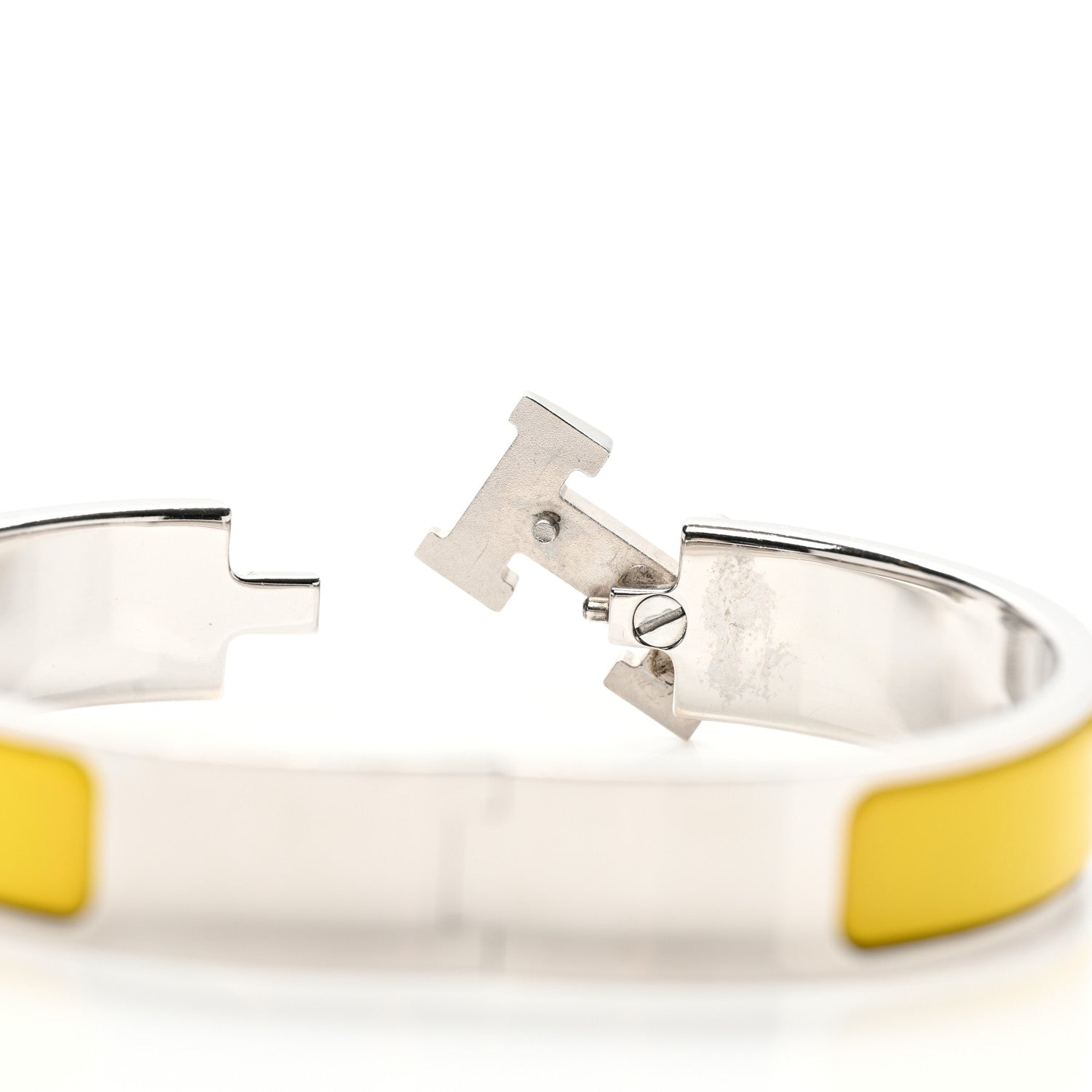 Hermes Enamel Narrow Clic Clac H Bracelet PM Chartreuse 4 of 6