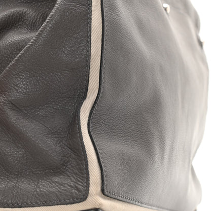 Saint Laurent Calfskin Canvas Large Muse Two Grey 16 of 21