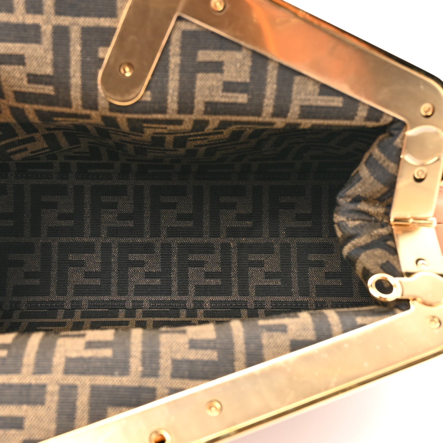 Shiny Nappa Medium Fendi First Caramello