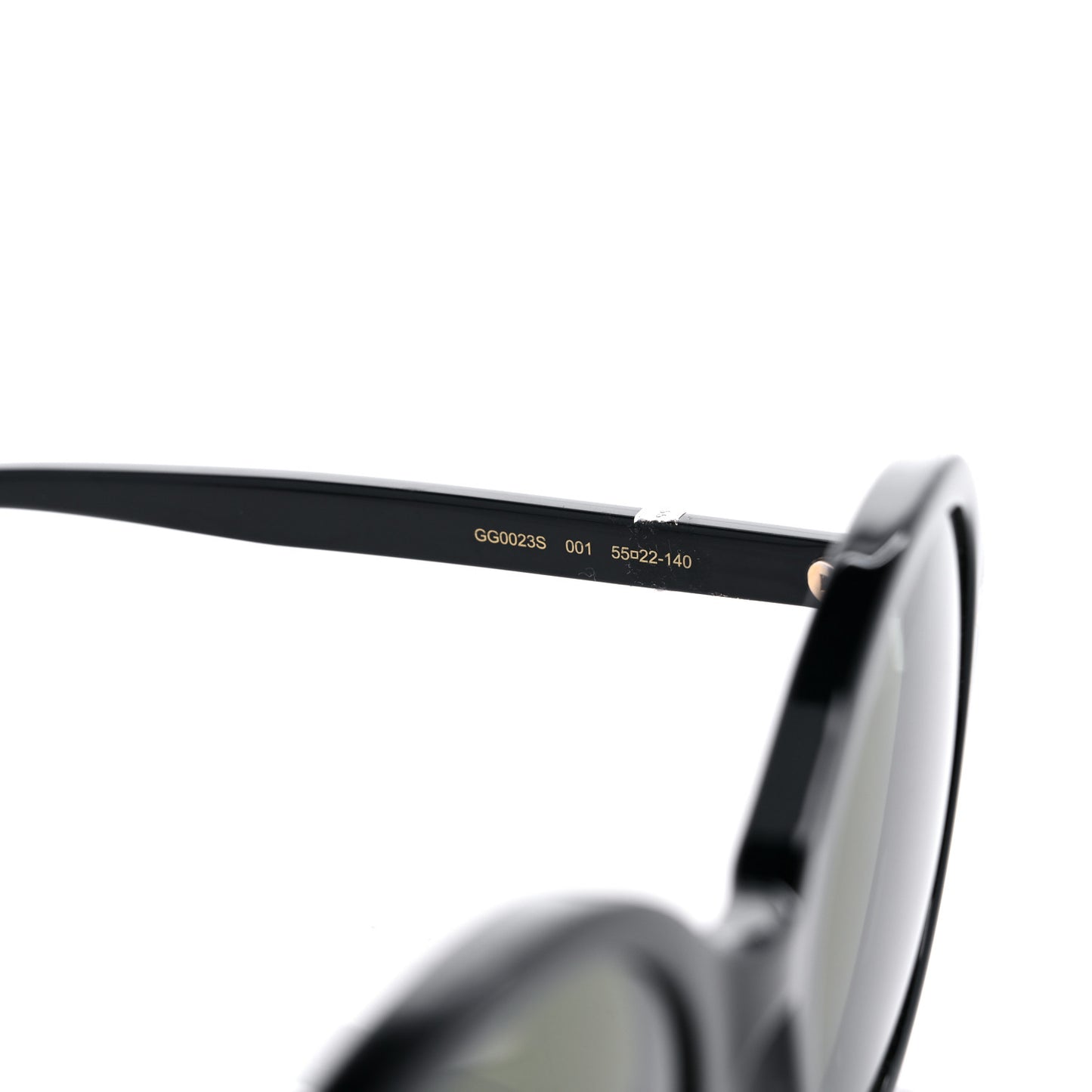 Acetate Round Sunglasses GG0023S Black