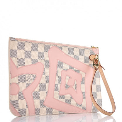 Louis Vuitton Damier Azur Tahitienne Neverfull MM GM Pochette 3 of 8