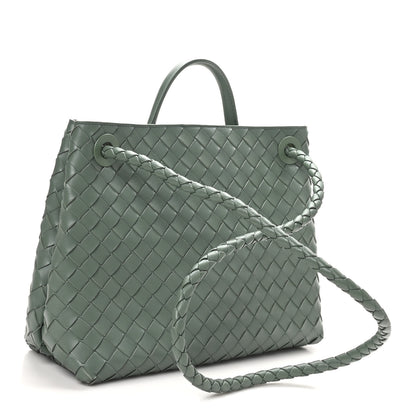 Bottega Veneta Nappa Intrecciato Medium Andiamo Shoulder Bag Aloe 3 of 9