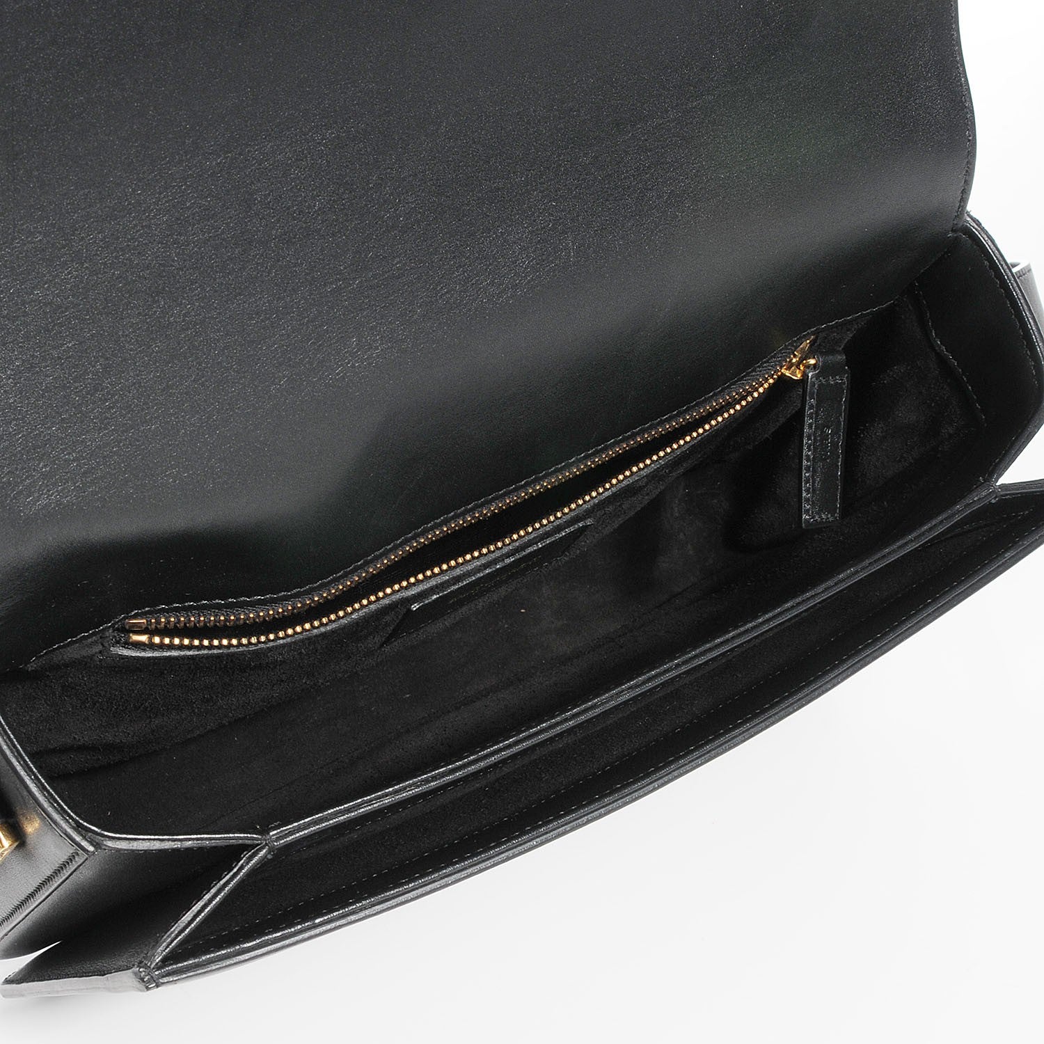 Saint Laurent Smooth Calfskin Medium Classic Monogram Universite Bag Black 5 of 9