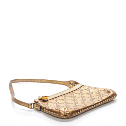Gucci Metallic Guccissima Bumble Bee Pochette Bronze 4 of 7