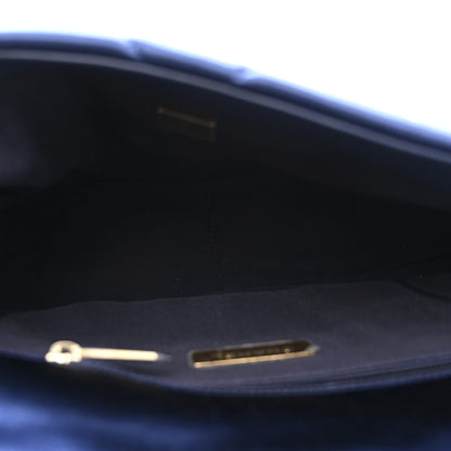 Chanel Satin Quilted Medium Chanel 19 Flap Blue 5 of 11