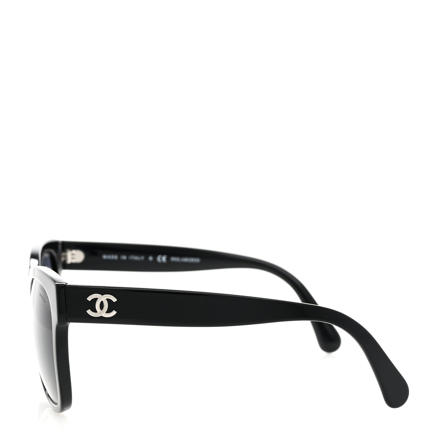 Chanel Acetate Polarized Square CC Sunglasses 5380 Black 3 of 8