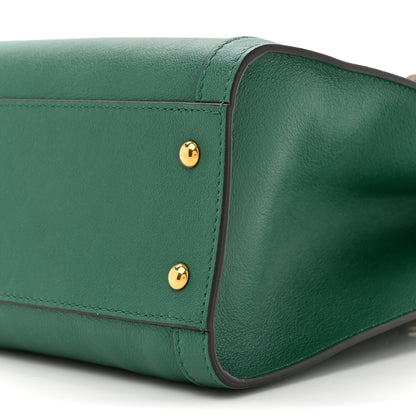 Gucci Wonka Grain Calfskin Small Diana Tote Bag Green Yellow Fluo 9 of 10