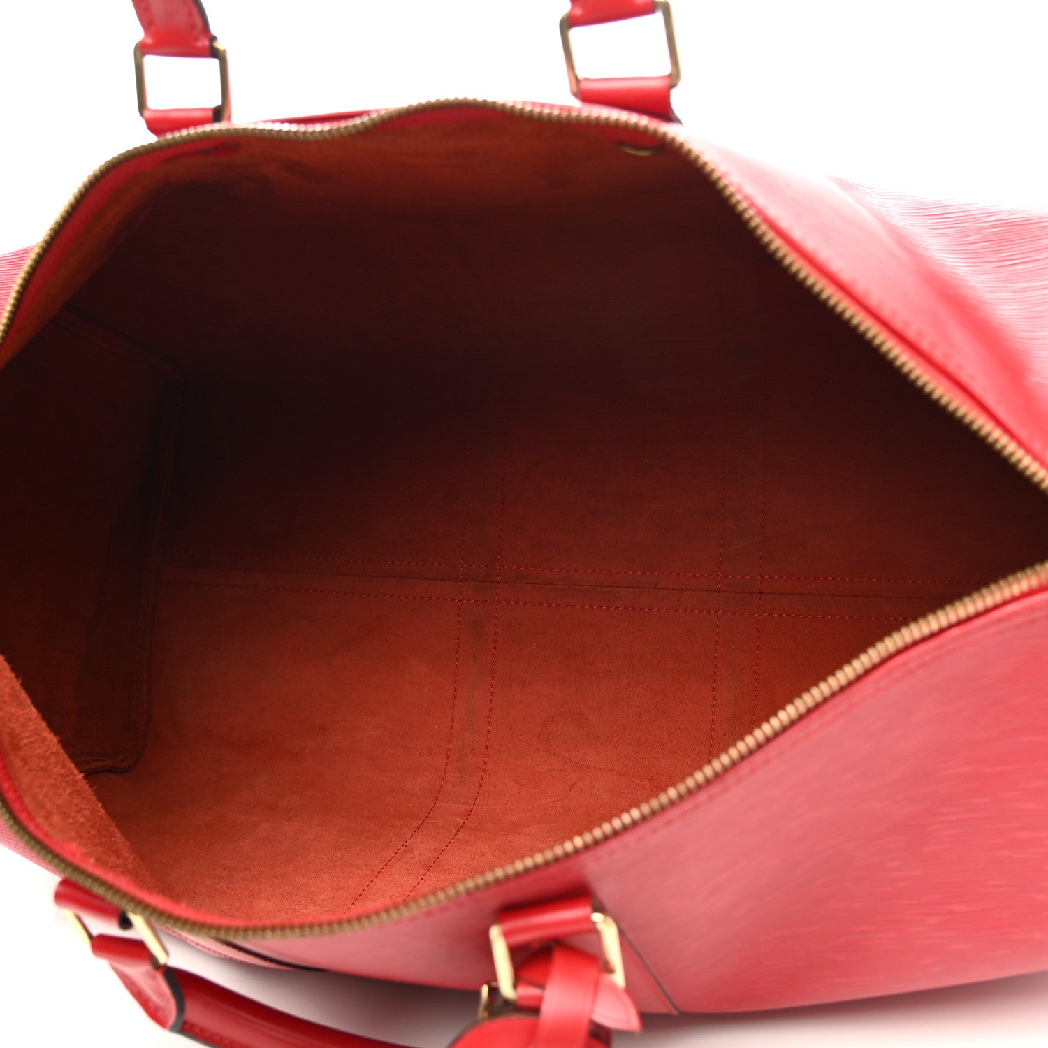 Louis Vuitton Epi Keepall 50 Castillan Red 11 of 17