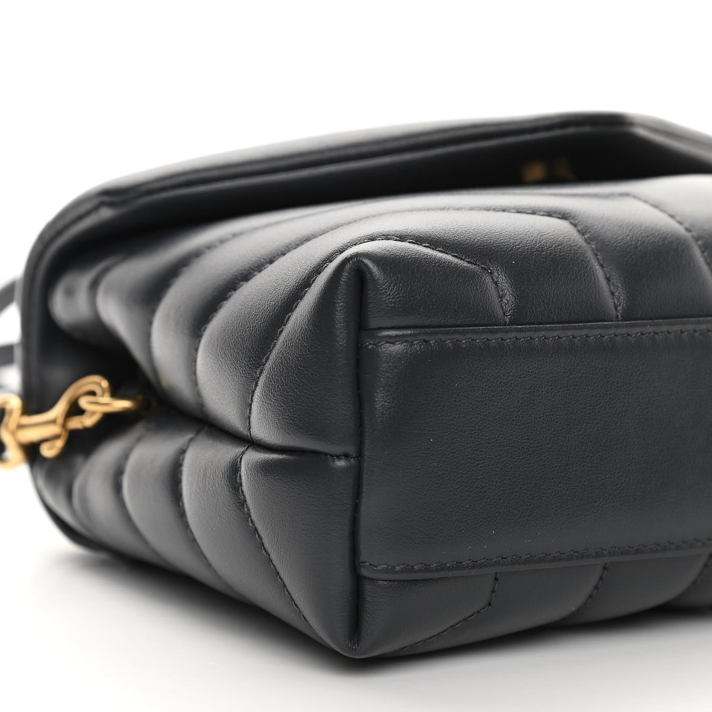 Calfskin Y Quilted Monogram Toy Loulou Crossbody Bag Graphite