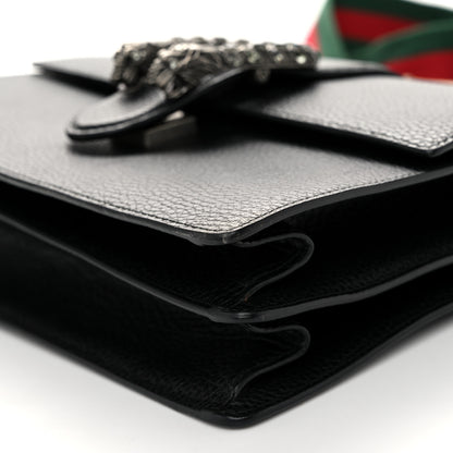 Gucci Dollar Calfskin Crystal Web Medium Dionysus Bamboo Top Handle Bag   Black Black Diamond 10 of 11