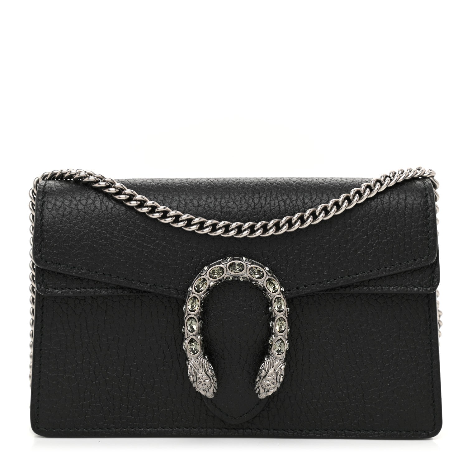 Gucci Calfskin Super Mini Dionysus Shoulder Bag Black 1 of 7