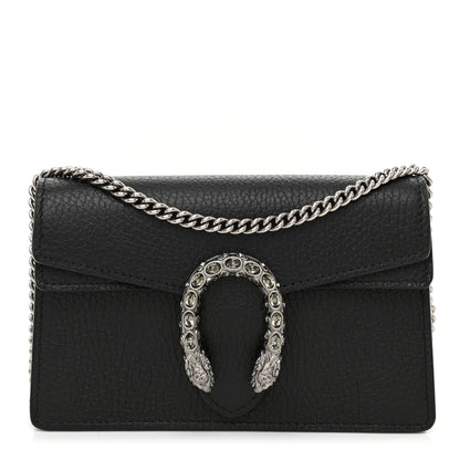 Gucci Calfskin Super Mini Dionysus Shoulder Bag Black 1 of 7