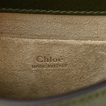 Chloe Calfskin Suede Small Nile Bracelet Bag Forest Green 6 of 11