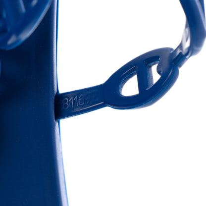 Hermes Rubber Chaine d'Ancre Rivage Sandals 38 Bleu Smalt 8 of 9