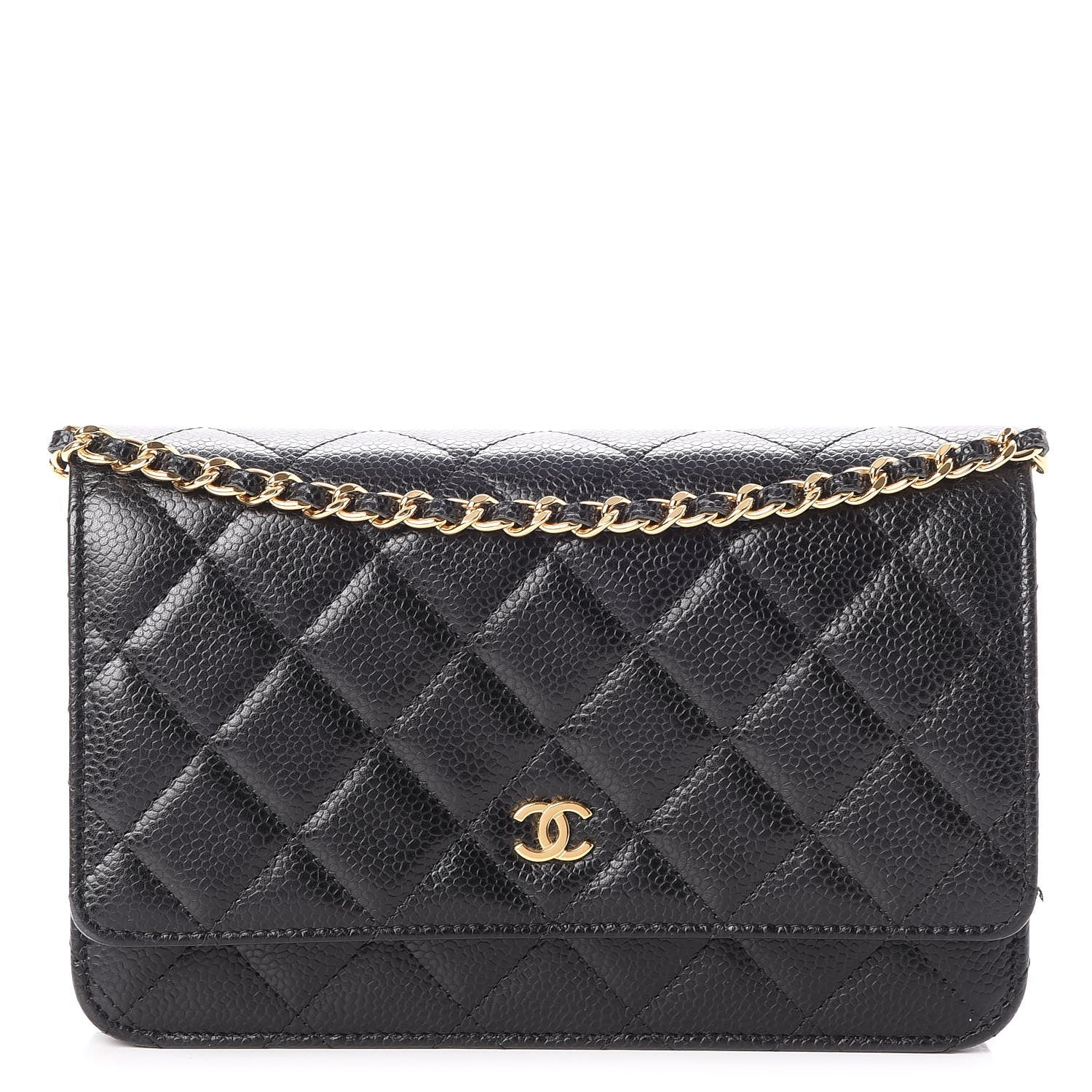 Chanel Caviar Quilted Wallet On Chain WOC Black 1 of 8