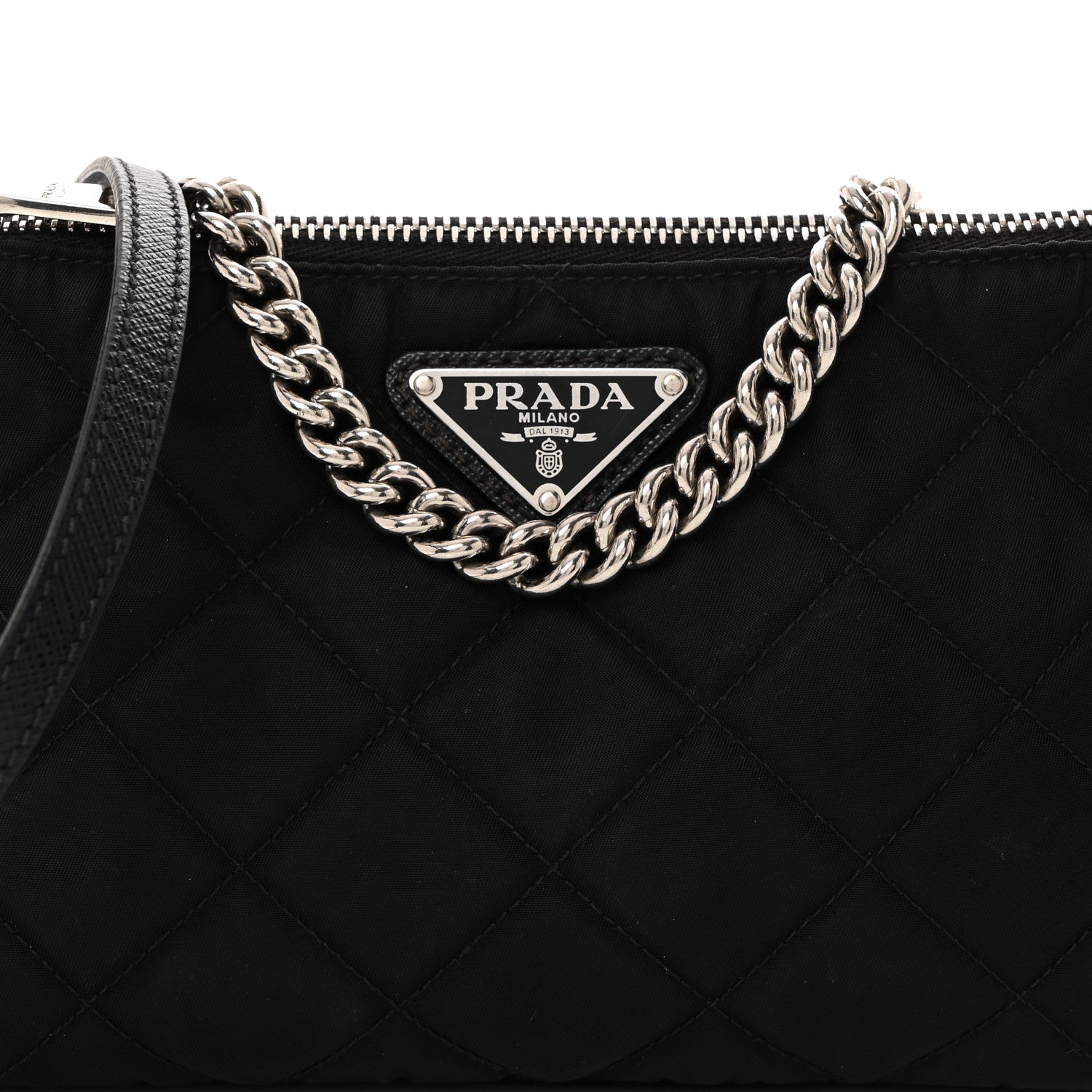 Prada Nylon Tessuto Impuntu Quilted Crossbody Bag Black 8 of 10