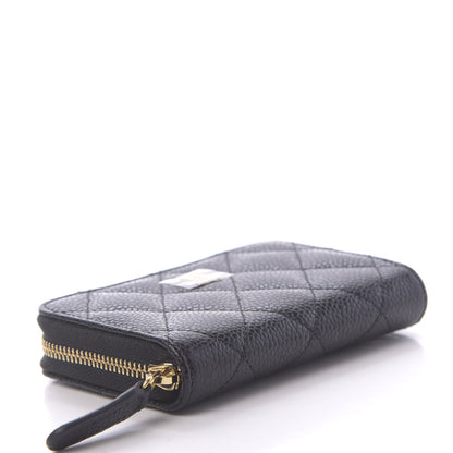 Chanel Caviar Quilted Zip Coin Purse Black 4 of 11