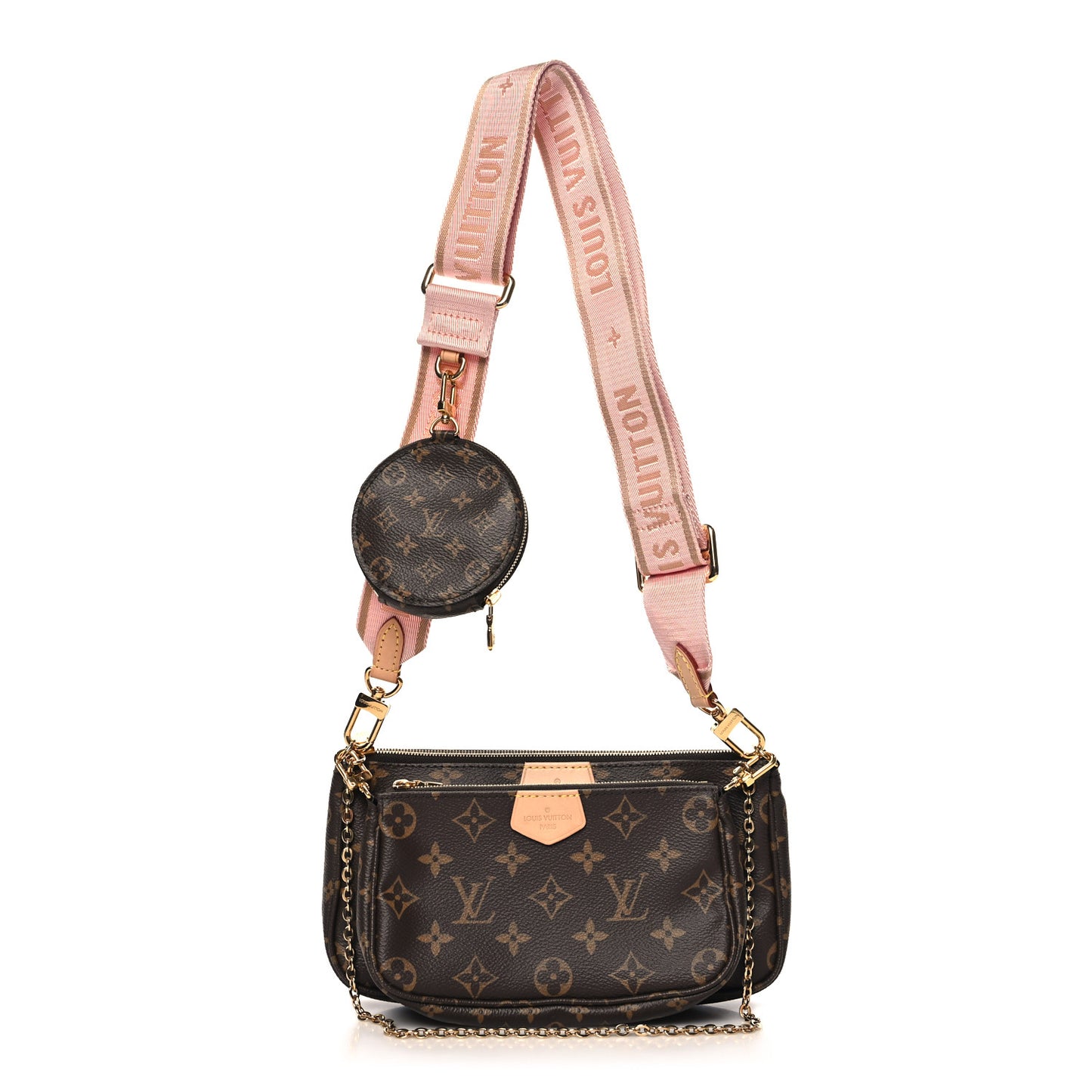 Monogram Multi Pochette Accessories Rose Clair