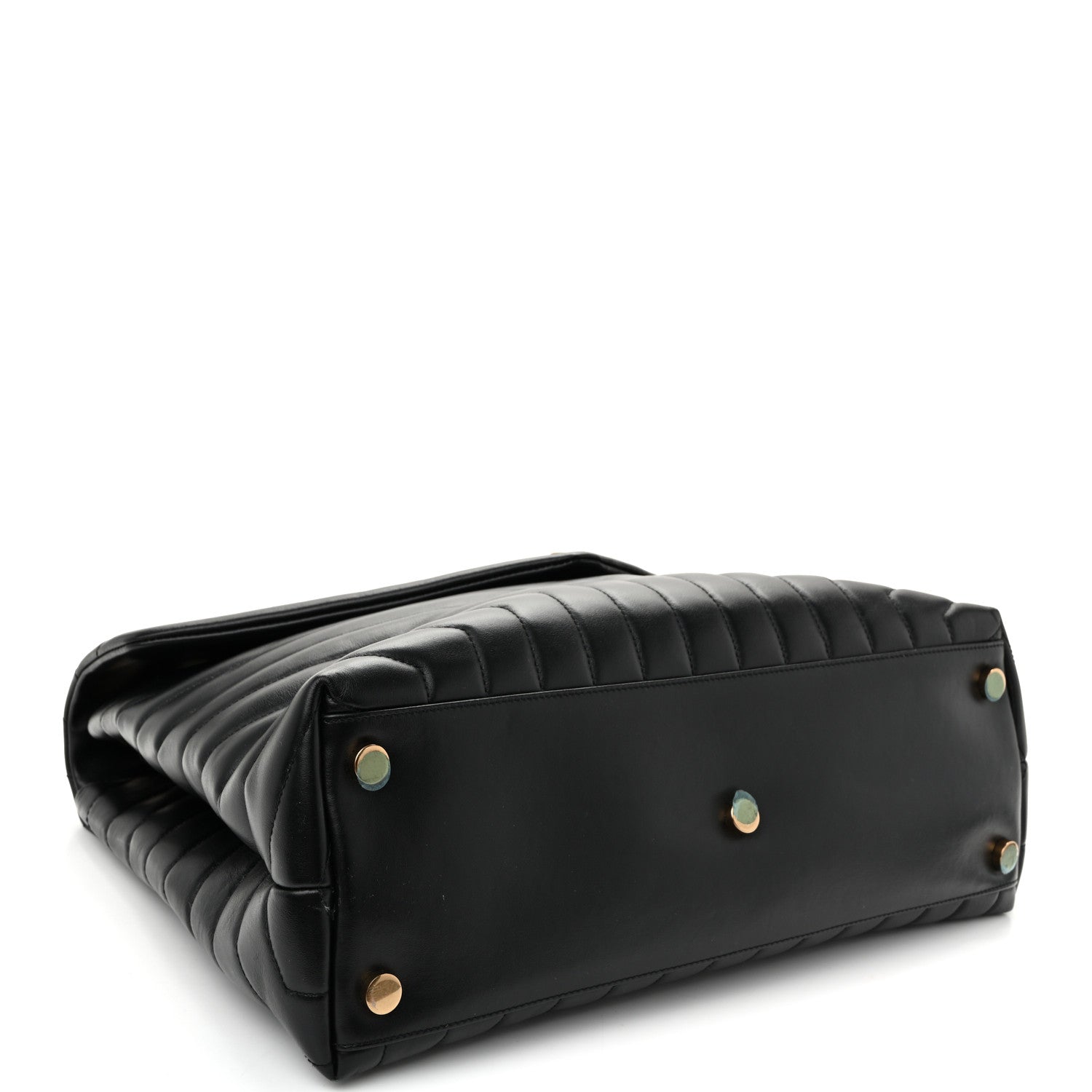 Saint Laurent Calfskin Y Quilted Monogram Large Loulou Chain Satchel  Black 4 of 10