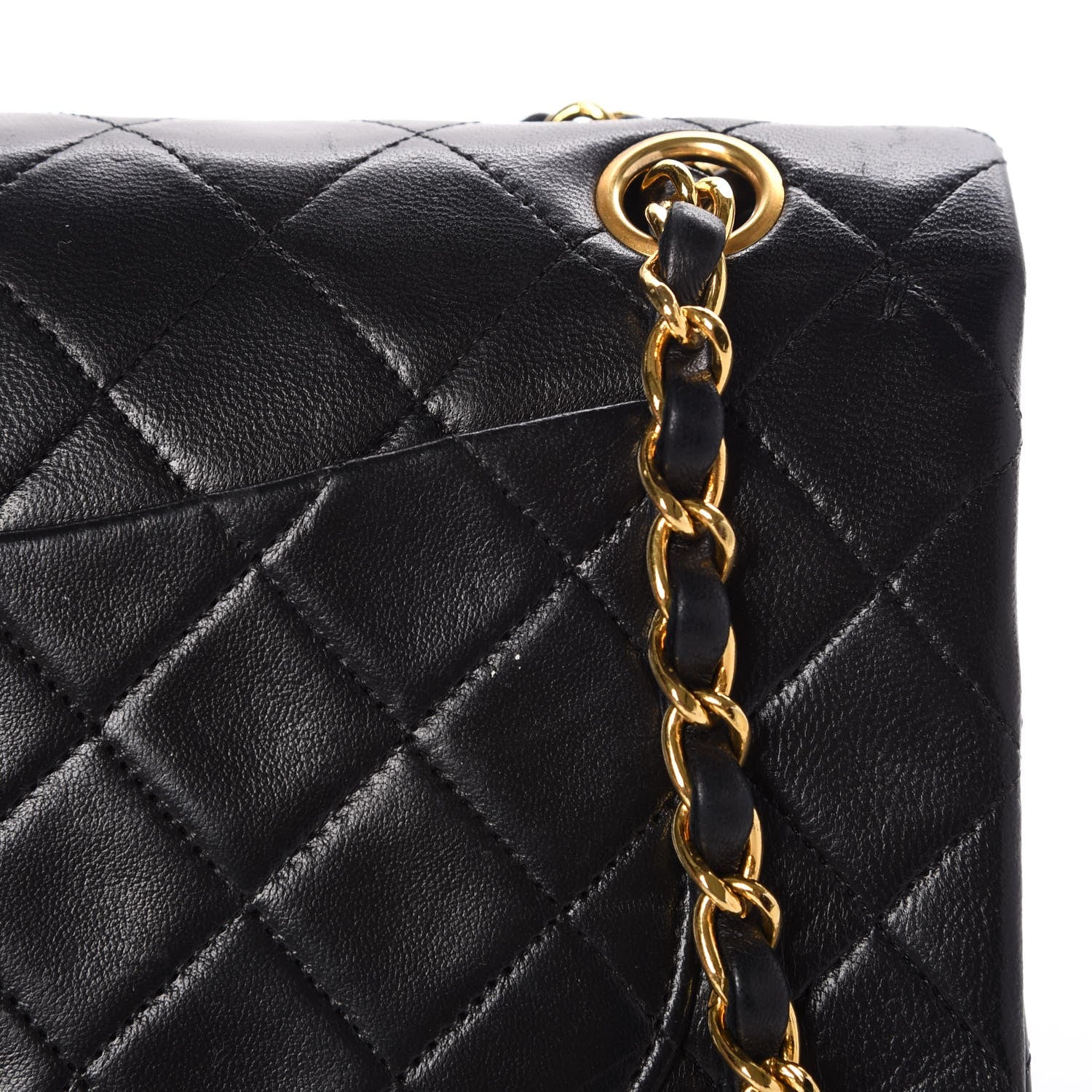Chanel Lambskin Quilted Small Double Flap Black 6 of 11