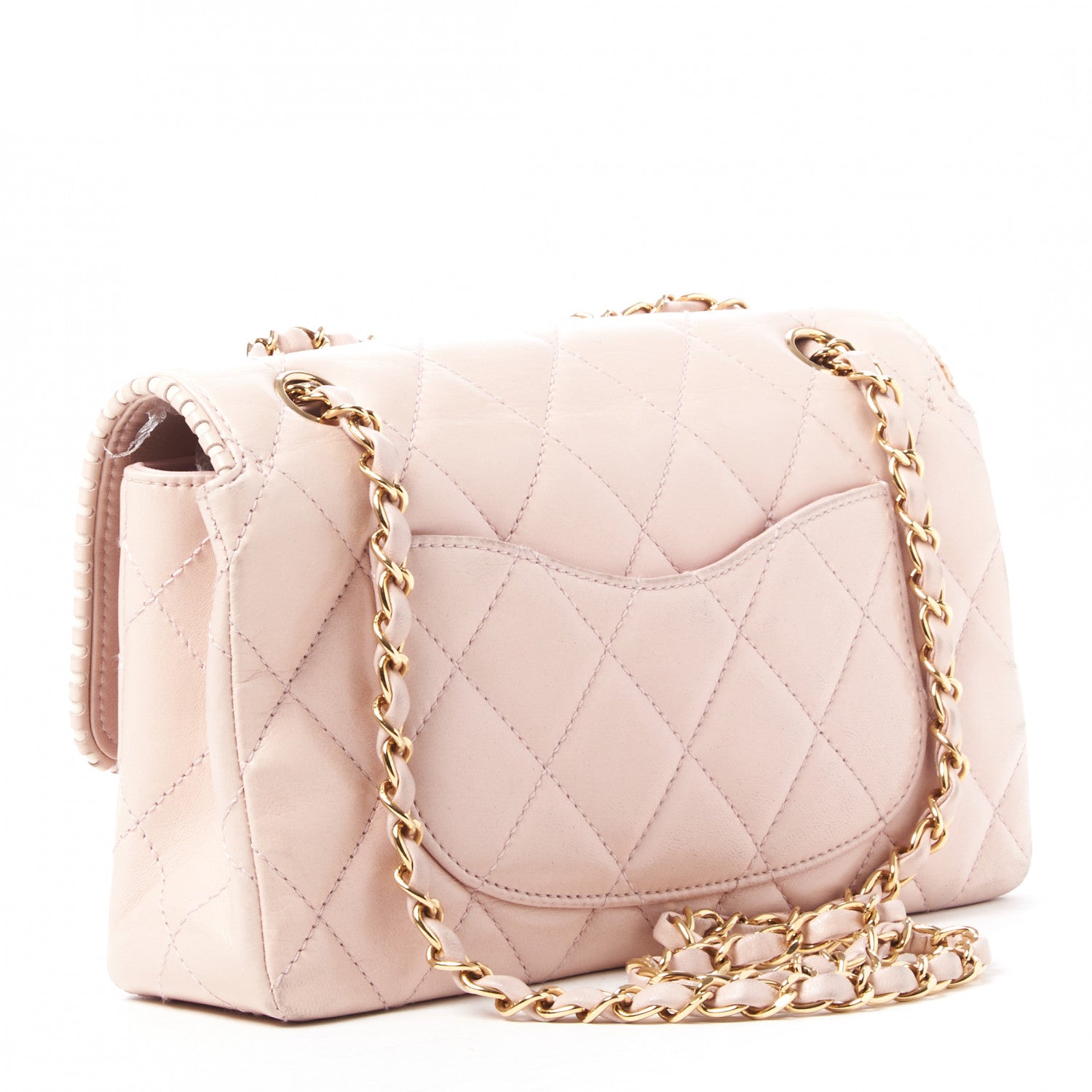 Chanel Lambskin Quilted Medium Single Flap Light Pink 2 of 9
