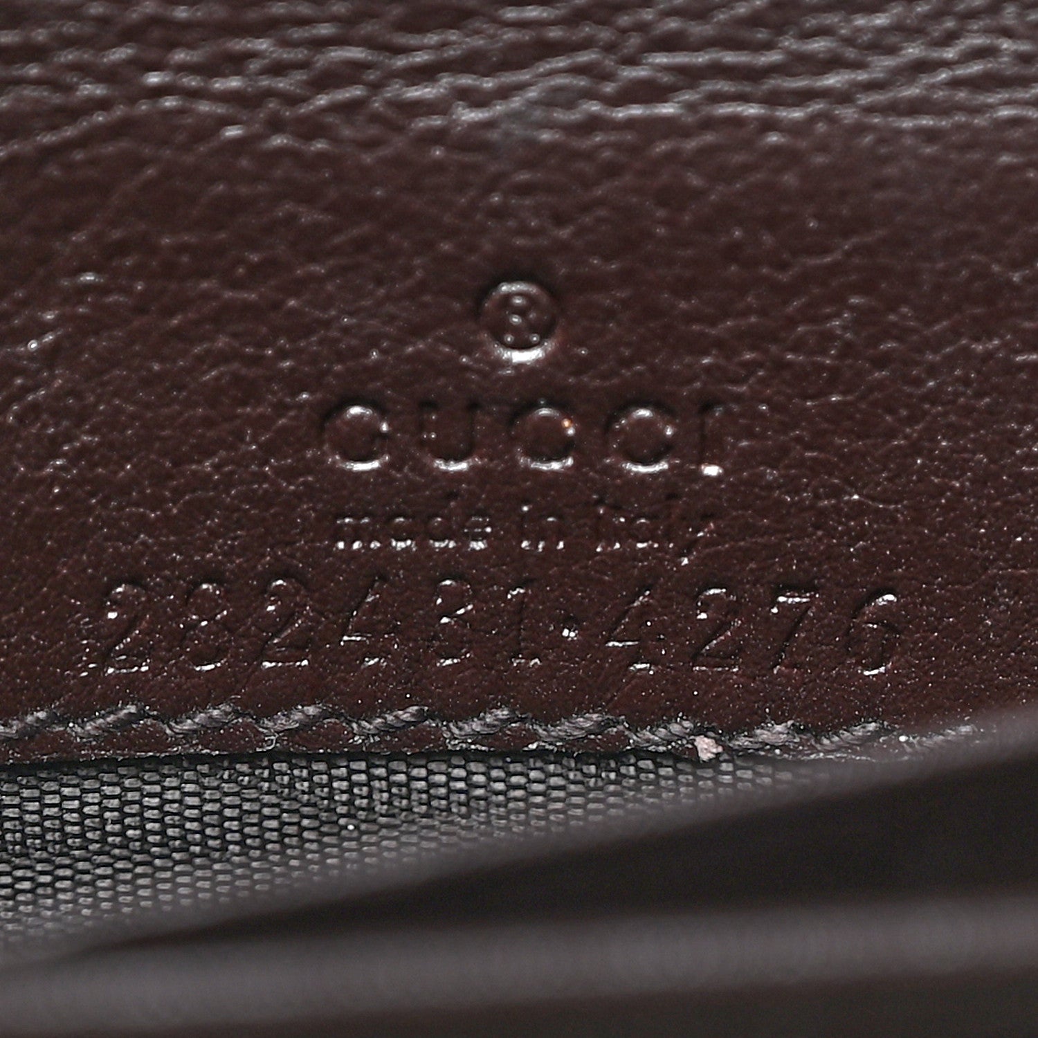 Gucci Monogram Margaux Calfskin Sukey Continental Wallet Beige Ebony Cocoa 6 of 9