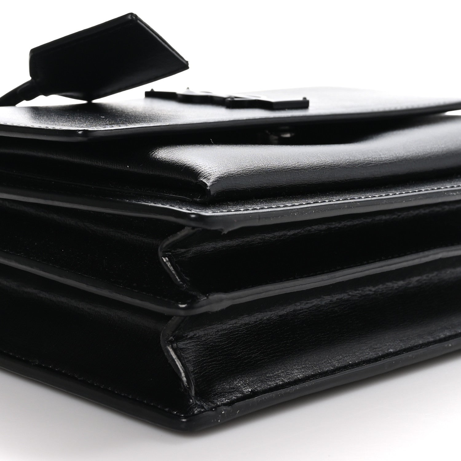 Saint Laurent SAINT LAURENT Calfskin Medium Monogram Monochrome Sunset Black 8 of 9