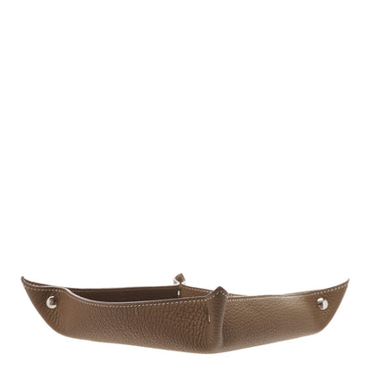 Hermes Taurillon Clemence Mises et Relances Change Tray Etoupe 3 of 5