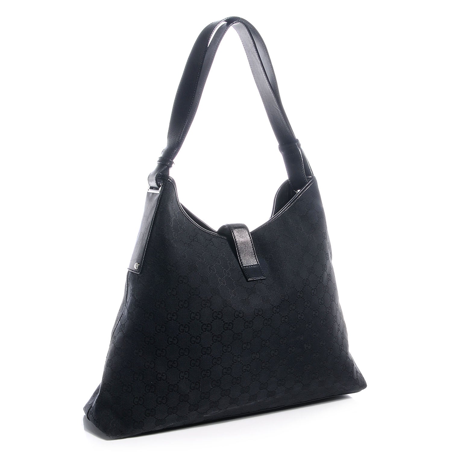Gucci Monogram Large Shoulder Bag Black 3 of 7