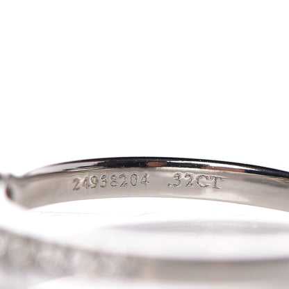 Tiffany Platinum Diamond .32ct Novo Ring 5.25 4 of 14