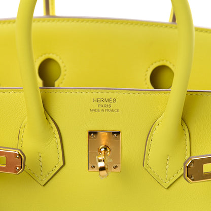 Hermes Swift Birkin 25 Lime 5 of 11