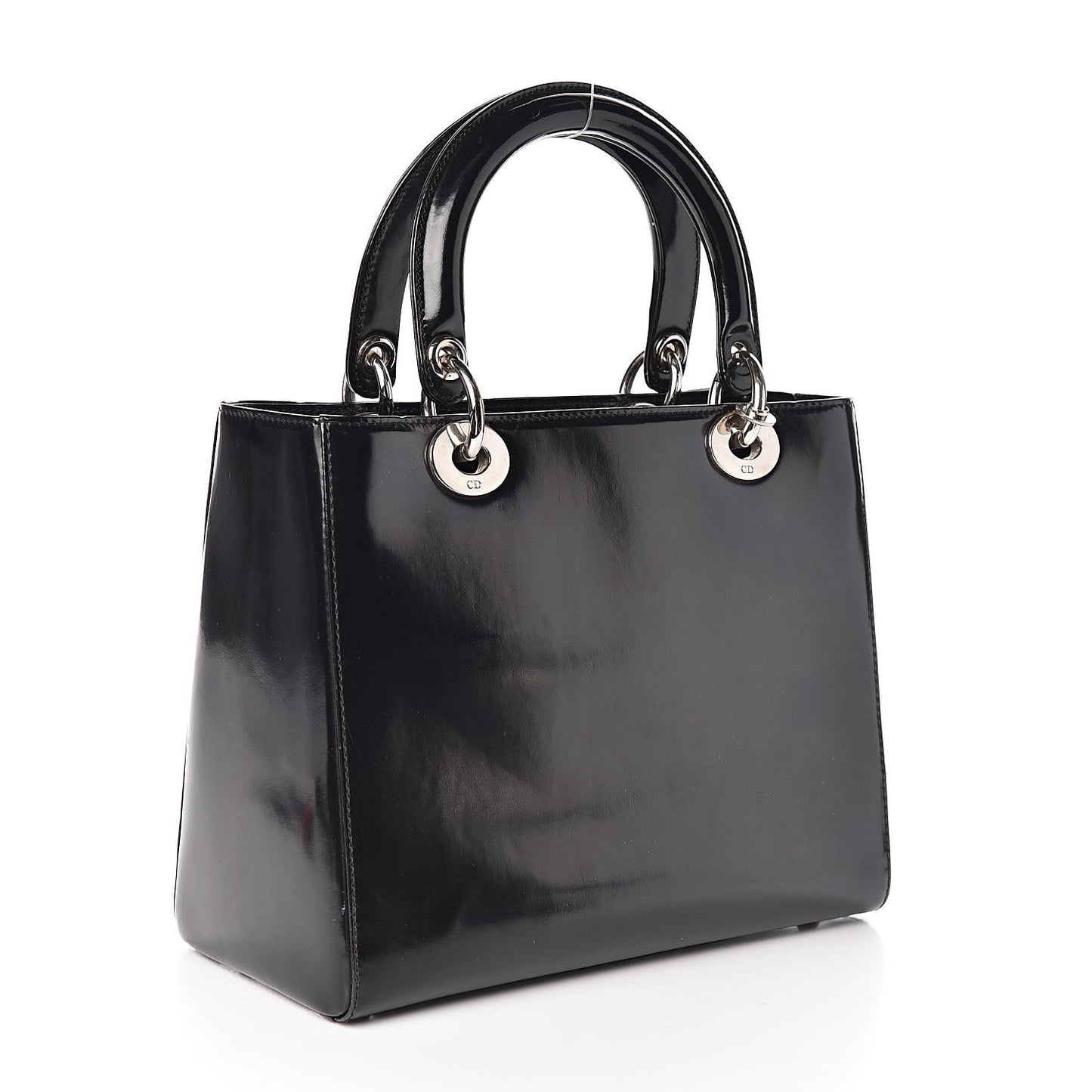 Patent Medium Lady Dior Black