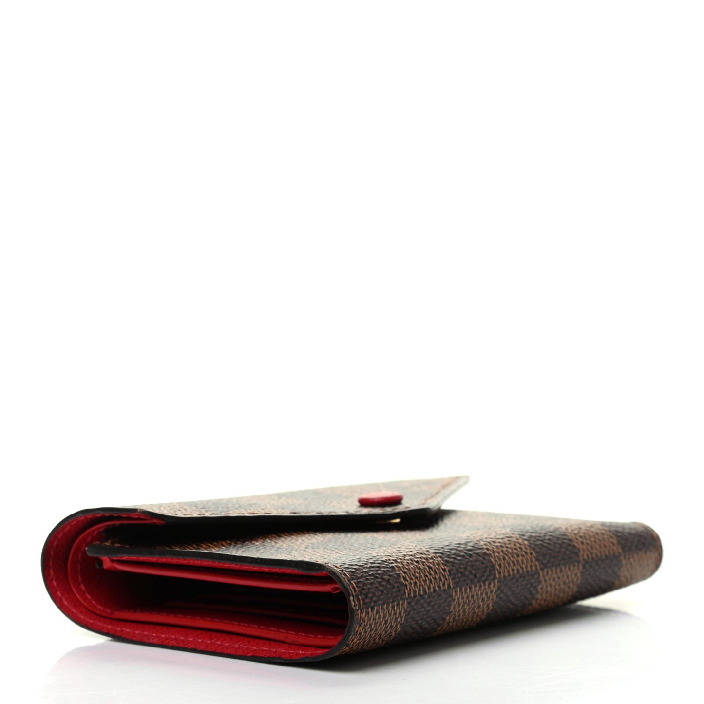 Damier Ebene Victorine Wallet Cherry