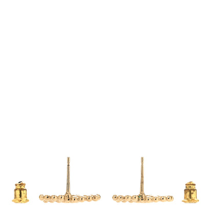 Chanel Metal Bead CC Earrings Gold 3 of 5