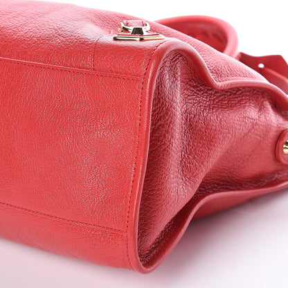 Balenciaga Chevre Gold Metallic Edge Hardware City Rouge Grenade 8 of 8