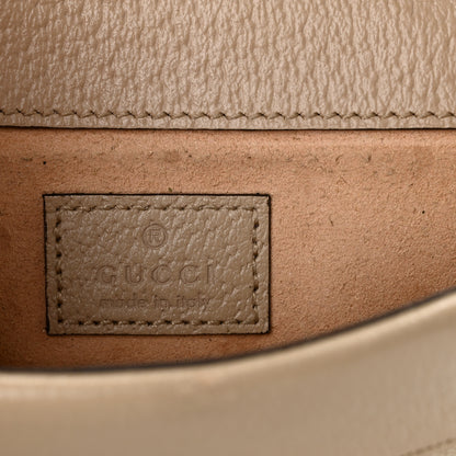 Gucci GG Supreme Monogram Textured Dollar Calfskin Super Mini Dionysus Shoulder Bag Beige Mystic White Oatmeal 6 of 12