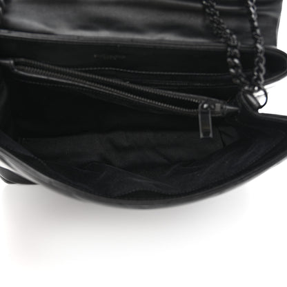 Saint Laurent Calfskin Y Quilted Monogram Monochrome Medium Loulou Chain Satchel Black 4 of 12