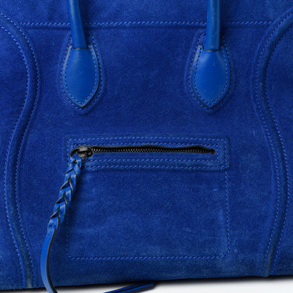Celine Suede Medium Phantom Luggage Royal Blue 10 of 10
