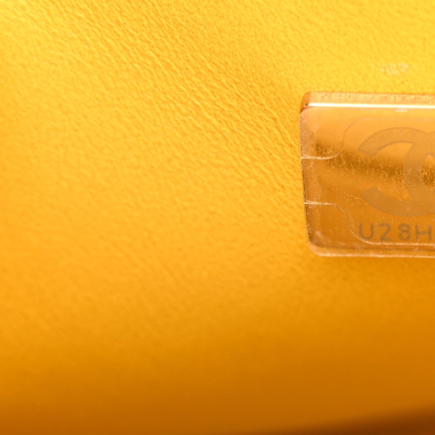 Chanel Caviar Quilted Small Boy Messenger Bag Yellow 7 of 10