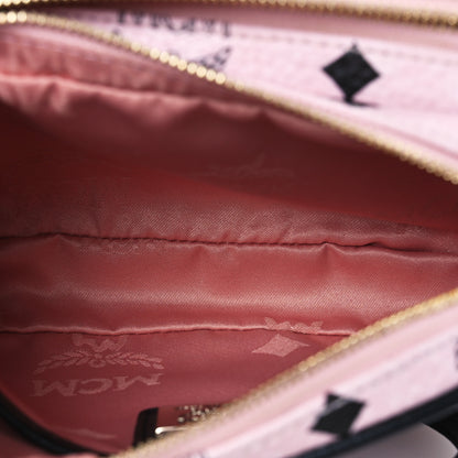 MCM Visetos Mini Camera Crossbody Bag Light Pink 6 of 15