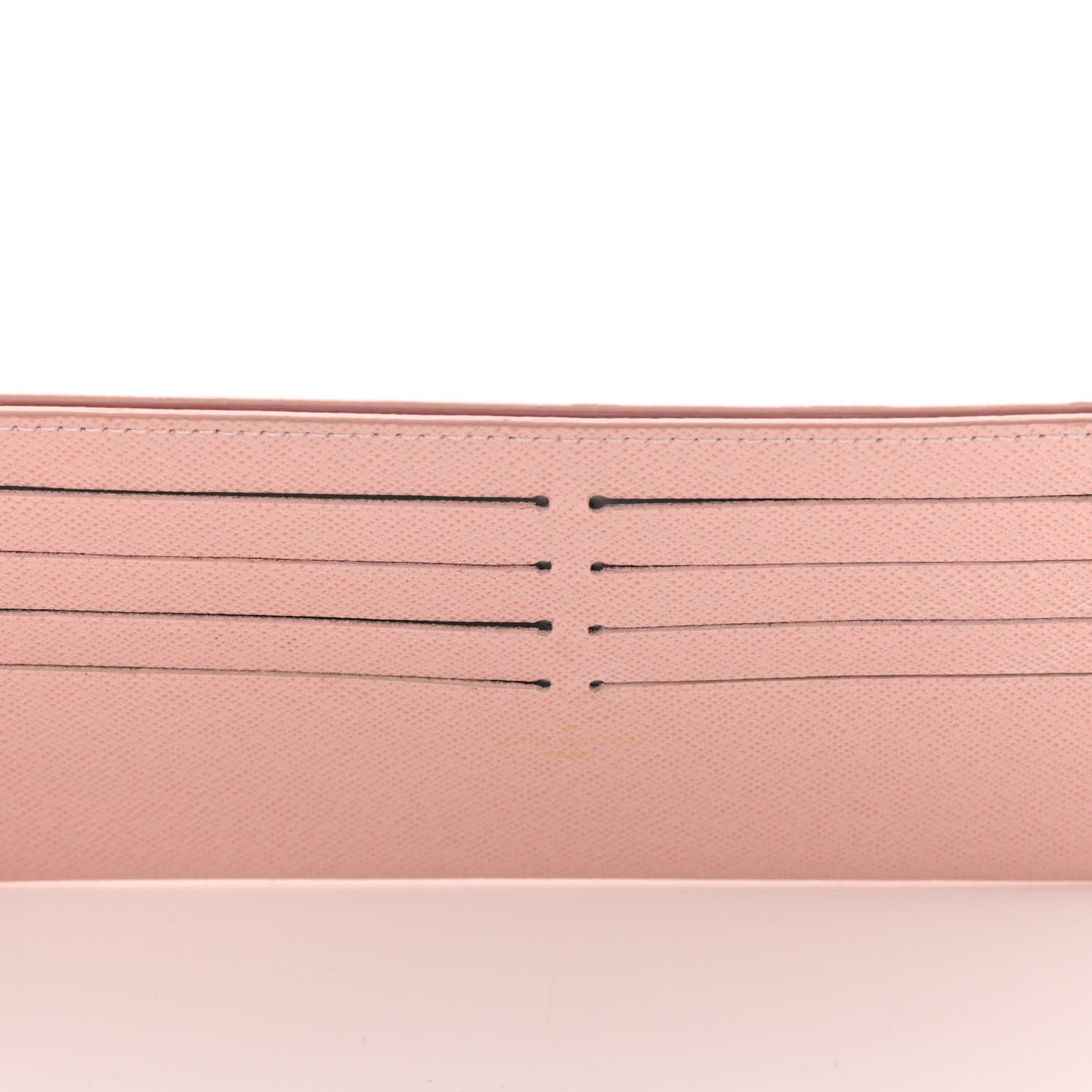 Damier Azur Pochette Felicie Chain Wallet Rose Ballerine